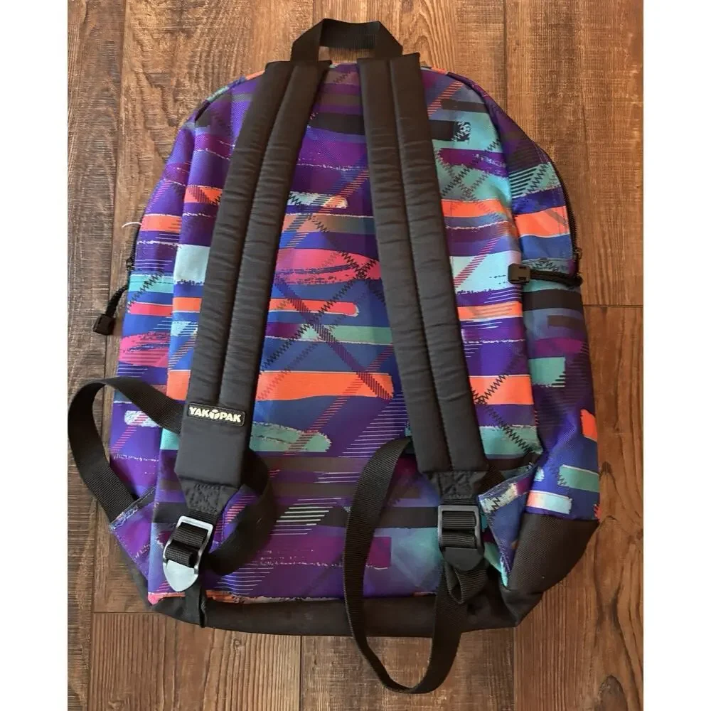 Yak Pak Backpack Geometric Colorful Excellent condition Purple Pink